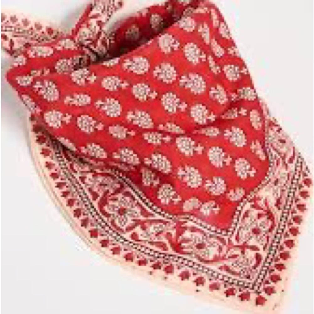 Madewell Red Bandana Scarf